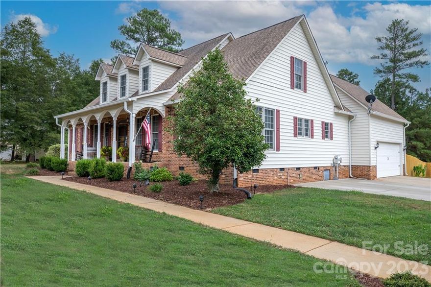 Welcome to this southern dream in the magical Derby Downs! Relax after a long day on the rocking chair front porch, the spacious screened in porch, or take it to the backyard oasis with the saltwater inground pool! This home features a fantastic floor plan offering a formal dining room, on office, a great room and large owner’s suite on the main level, both with access to the screened porch. There is an additional bedroom and full bath on the main level as well, walk-in attic storage, and a huge bonus room area that could be served as an in-law or guest suite! You’ll want to come inside and see this great home for yourself! It’s bursting with updates including but not limited to a tankless water heater, stainless steel appliances, granite countertops, newer HVAC systems (2020), fresh paint, 2 wired storage buildings, and more! Please note that the property line goes beyond the fence line.