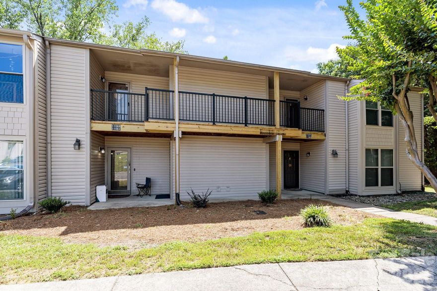 Top floor condo located in the desirable South Charlotte area. Perfect location, just minutes to Ballantyne, near tons of shopping and restaurants and easy access to I-485, I-77, and NC-51. Walking distance to McMullen Greenway. Open layout. Living room and dining area with laminate wood flooring. Spacious master bedroom with walk-in closet. Upgraded fixtures in both bathrooms. Laundry closet with storage. Tranquil large & private covered balcony overlooking wooded area. Community pool, dog park, & lots of green space to roam.
