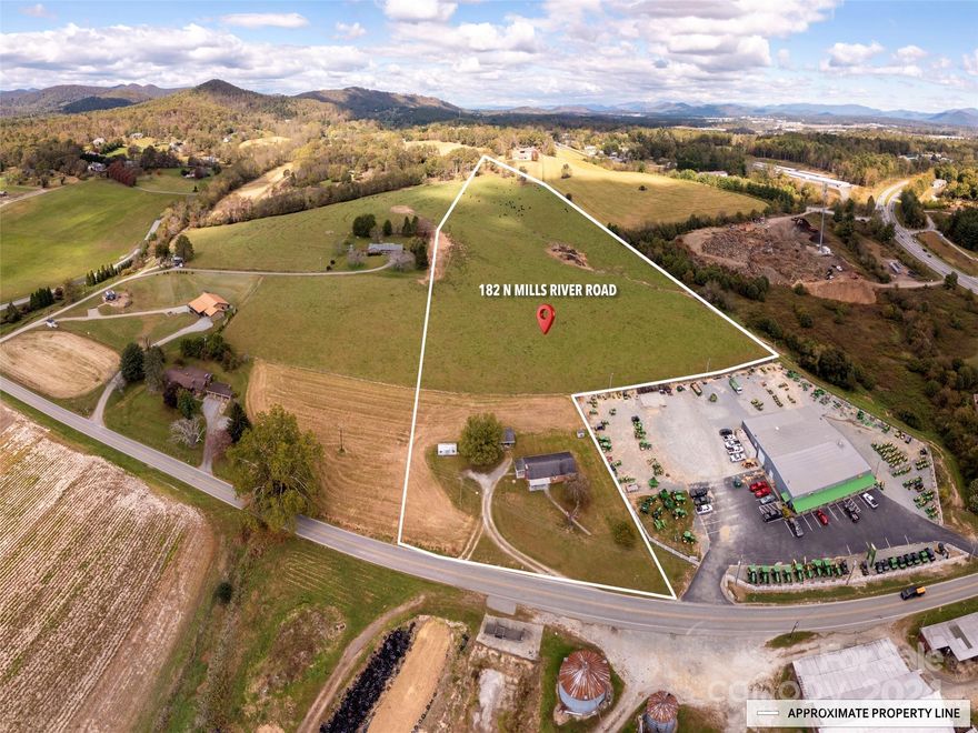 Outstanding commercial, industrial, or residential land development opportunity in Mills River! Gently rolling pastoral land in a growth market within 10 mins of the Asheville Regional Airport and I-26. A new Publix grocery and strip retail is developing one block east on Boylston Hwy within sight of this property! Join Publix, Meade Tractor, Ingles, Bojangles, Amazon and a myriad of regional and national retailers, new industry, and local eateries! Water and sewer are nearby - buyer to investigate utility availability, adaptability & capacity for utilities. Watershed restrictions apply; agent must accompany all showings!