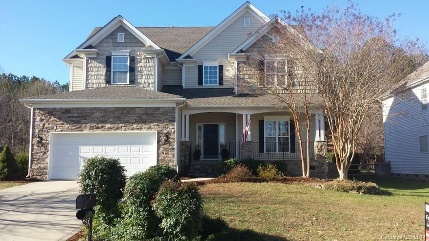 This beautiful home sits on a large lot with fenced yard backing up to the Nature Preserve. Open floor plan, huge kitchen with gorgeous granite and stainless appliances.  Bright sun room, formal dining, plus bedroom/office on main  with full bath. Master up has bay window and trey ceiling.  Multipurpose bonus room upstairs.  The deluxe play set and fire pit convey! Great neighborhood amenities include pool, tennis and playground.  Country setting yet close to shopping and restaurants.