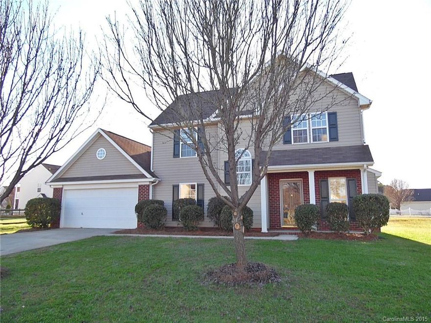 Located near hospital, dining, shopping & more, this 3 bedroom, 2.5 bath home offers an eat in kitchen, inviting family room with fireplace, master with tray ceiling, master bath with separate tub & shower, & a 2 car attached garage. New carpet, vinyl, appliances & HVAC! Large level backyard, rocking chair front porch & back patio. Community pool & clubhouse! Strongly encouraged that offers include proof of funds/pre-approval & is required for seller's final acceptance.