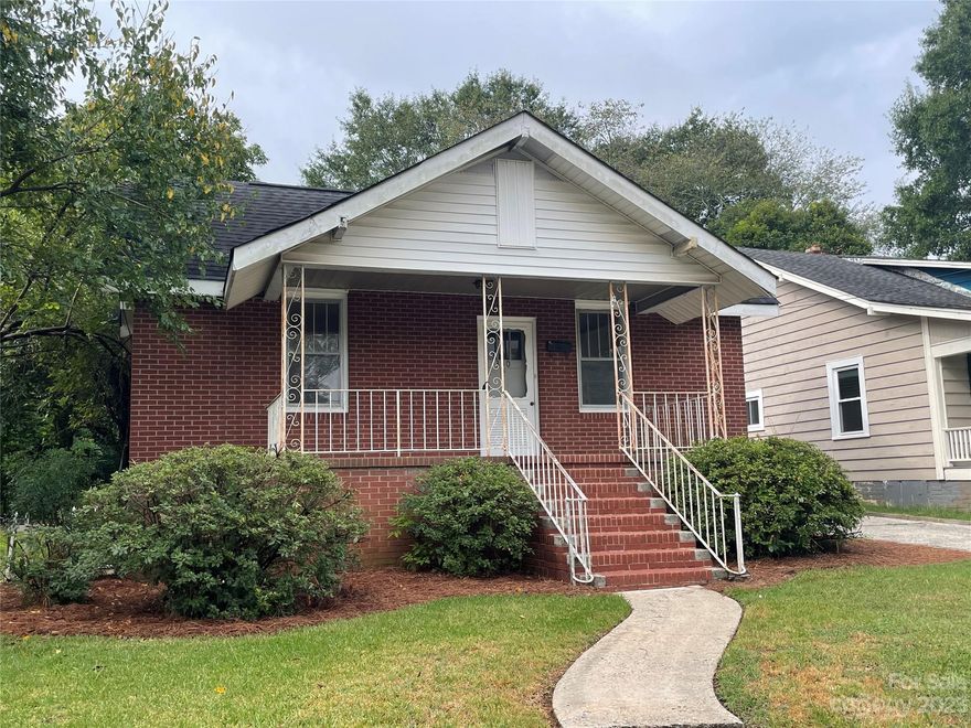 Lot of character in this older brick home in a great location. Home has 3 bedrooms (one does not have closet, but has shelves just outside the door), 2 baths, living room, dining room, and kitchen. Zoned Neighborhood Office for possible business uses. Home has lots of potential. Enjoy relaxing on the rocking chair front porch. Convenient location near downtown and Winthrop. Water line from street to house was replaced in 2022.