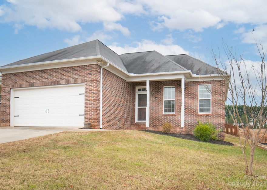 Charming 3-bed, 2-bath home built in 2007, boasting a single-story layout with 1,265 sq ft. This residence includes the range, refrigerator, and dishwasher. Enjoy the convenience of being just minutes from a shopping mall, restaurants, grocery, and many other store options. Located just minutes from I40 and HWY 321 making it an easy commute to Morganton, Lenoir, or Charlotte. Great as a starter home and/or if you’re just looking to downsize as a forever home. Enjoy the fenced-in backyard with a patio and utility building for extra storage.