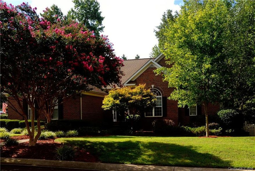 Come see our improvements!  Gorgeous all brick ranch in desirable Regent Park!  Lots of details: crown molding, 12 ft ceilings, plantation shutters, and more...
Wood floors in main living area.  Tile in kitchen and bathrooms.  French doors in master leading to large deck.  Outdoor living includes beautifully landscaped yard, deck overlooking pond views and fenced side, shaded courtyard.  
New roof-2011, furnace replaced-2015 water heater replaced-2013.  Home warranty included until 6/2017