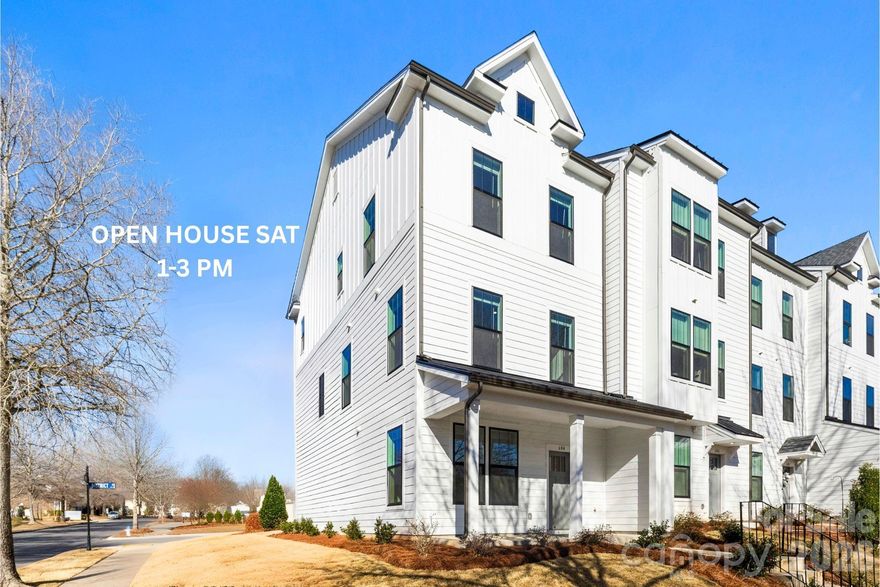 Enjoy the ultimate Fort Mill lifestyle in the heart of sought-after Baxter Village- where you truly live, work and play. This master-planned community is known for its charming streetscapes, sidewalks, scenic walking trails and resort style amenities that encourage an active, connected way of life. Step outside and walk to top-rated school, the YMCA and dining, shopping and nightlife.  With everything just moments away, Baxter Village offers the perfect blend of convenience, community and small-town charm. Ideally positioned just minutes from I-77, this residence combines convenience with an elevated lifestyle in one of Fort Mill's most desirable master-planned communities.

The thoughtfully designed open-concept main level showcases a gourmet kitchen featuring an oversized quartz island, stainless built-in-stove, range hood, dishwasher and microwave- a stylish yet functional space perfect for entertaining and everyday living.  High-end finishes, generous cabinetry and abundant natural light enhance the home's modern appeal, while the end-unit location provides added privacy and windows throughout. Private, attached, rear entry two-car garage for convenient parking and storage.

Four bedrooms, 3.5 baths, allow flexibility for guests, a private home office, or multigenerational living. Enjoy low-maintenance living with walkable access to premier amenities, boutiques, dining, community events and more!  Truly move-in-ready, this home offers the perfect canvas to personalize and make your own.