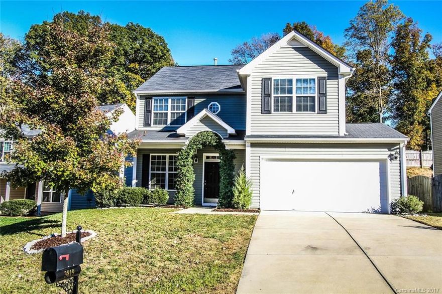Beautiful and CLEAN, freshly painted two story house in nice neighborhood convenient to Uptown, South Charlotte, Southpark Mall, the Yorkmont Farmers Market, and Charlotte-Douglas airport. Open floor plan on main with living room, dining room, large kitchen, and breakfast nook with sliding door to cute, private yard. Upstairs is a spacious master suite, plus two additional bedrooms. Fourth bedroom can function as a bedroom or bonus. Large garage, empty and ready to go. Pets are conditional.