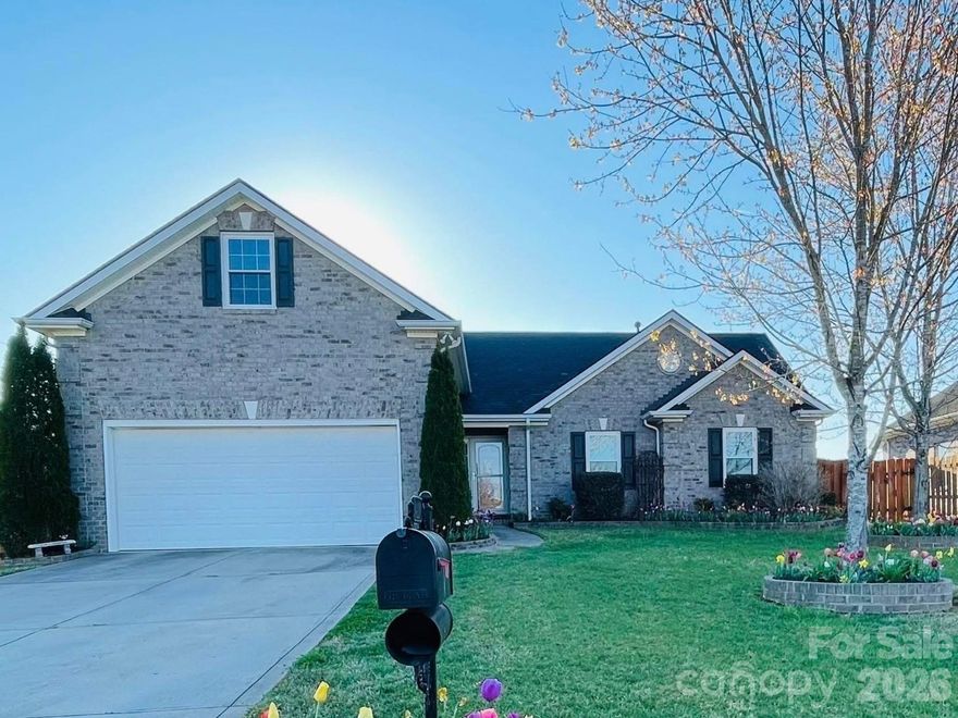 Pristine 3-bedroom, 2 full bath ranch located in the desirable all-brick community of Bethel Glen in Midland. This well-maintained home offers a functional layout with a spacious bonus room upstairs, providing flexible space for an office, media room, or guest retreat.

The gourmet kitchen features premium stainless steel appliances, granite countertops, and abundant cabinetry for exceptional storage.  The primary suite offers a true spa-like retreat with a stunning custom tile shower large enough for two, creating a luxurious and relaxing space.  The open living areas flow seamlessly to the private backyard, complete with a privacy fence, patio, pergola, and hot tub — perfect for relaxing or entertaining.

Major updates include a new roof (2022), new HVAC (2024), and new windows (2024), providing peace of mind for years to come. The beautifully landscaped yard is enhanced with an irrigation system and remote-controlled exterior lighting for added curb appeal and ambiance.

Conveniently located in Midland, just a short drive to Charlotte, Monroe, Albemarle, and Concord, and near Rob Wallace Park for outdoor recreation and community activities.

Move-in ready and meticulously maintained.