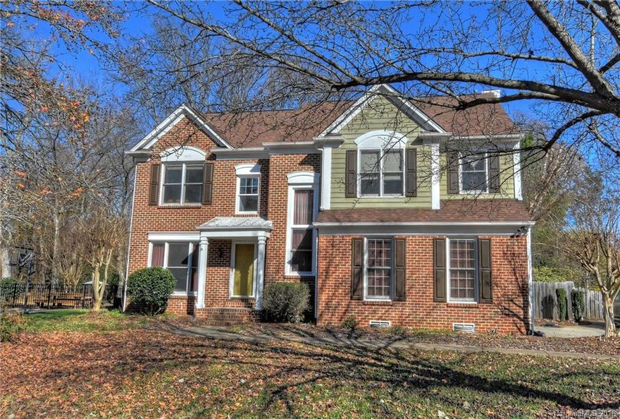 Location, Location, Location close to shopping, restaurants, & movies. Beautiful yd w/ koi pond patio & deck. Formal areas. Nice family room off kitchen w/ hardwoods & cosy FP . Kitchen has SS appliances and center island.  Upstairs has 4 bedroom plus office/nursery off master. Master is good size and large master bath with sep. shower and garden tub & huge WIC.  Side load garage, fenced rear yd. Sought after neighborhood! Seller offering home warranty with Old Republic home protection. NO HOA!!