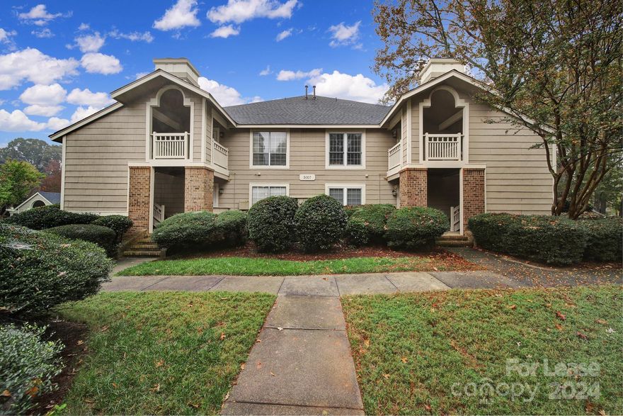 Welcome to this beautiful third floor condo in the heart of South Park! This two bed two bath condo enlists an open floor plan with a split bedroom design. In the kitchen you'll find granite countertops, stainless steel appliances, plenty of cabinet and countertops space, and beautiful LVP flooring. The spacious primary bedroom includes a large closet and an en suite bathroom. as an added bonus, you will find a large covered balcony off of the living room! Water, Sewer, Trash, Pest Treatment, and Exterior Maintenance all included in the rent. In addition to being in close proximity to plenty of dining, shopping, and entertainment options, the community also features a pool and clubhouse for your enjoyment! Please no pets weighing over 25 lbs.