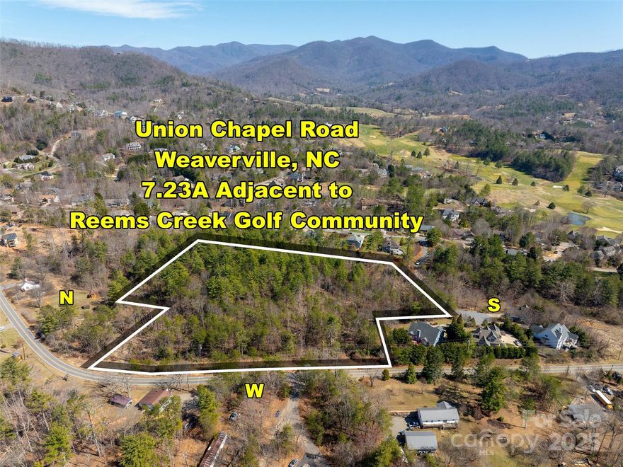 Imagine the endless opportunities awaiting you with this exceptional property, a true gem in the heart of western North Carolina mountains.  Spanning over 7 acres, this versatile land presents the perfect canvas for crafting a private estate or pursuing a lucrative residential development project. Its prime location, just minutes from the Reems Creek Golf Course Community and a short 25 minute drive to vibrant Asheville, enhances its appeal. City water available along Union Chapel Road and a possibility of public sewer from Devonshire Drive.  Surrounded by an array of elegant homes, this area promises a prestigious setting for future projects. Prospective buyers are encouraged to explore the property but must be accompanied with their agent, but please note that access is at your own risk. Embrace the potential of this remarkable property and create something extraordinary.