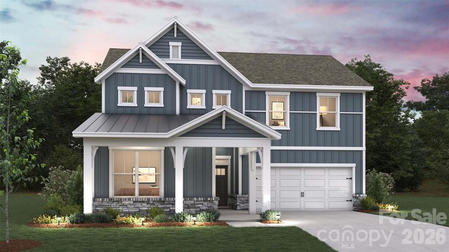 Come see 4219 Round Table Drive located in Gastonia, North Carolina!

The Edisto is a spacious two-story home offered at Avalon in Gastonia, NC. The home features four bedrooms, 3 bathrooms, plus a loft as well as two-car garage.

The open concept layer connects the home beautifully, where the inviting foyer greats you upon entering the home and opens you a bedroom and bath on the main level. You are then welcomed into the heart of the home, where the kitchen, dining and large family room meet to create a relaxing atmosphere. The kitchen’s stainless-steel appliances, ample cabinet space, large pantry and a center island make it perfect for cooking and entertaining.
Upstairs you will discover a large primary suite with a walk-in closet and an en-suite bathroom with dual vanities and a separate tub and shower. The additional two bedrooms provide privacy and comfort and share access to a secondary bathroom. A loft space on the second floor can be used as a media room, home office, or playroom. Additional features include a laundry room, ample storage closets, and large windows for natural light.

With its thoughtful design, spacious layout, and modern conveniences, the Edisto is the perfect place to call home.

Pictures are representative.