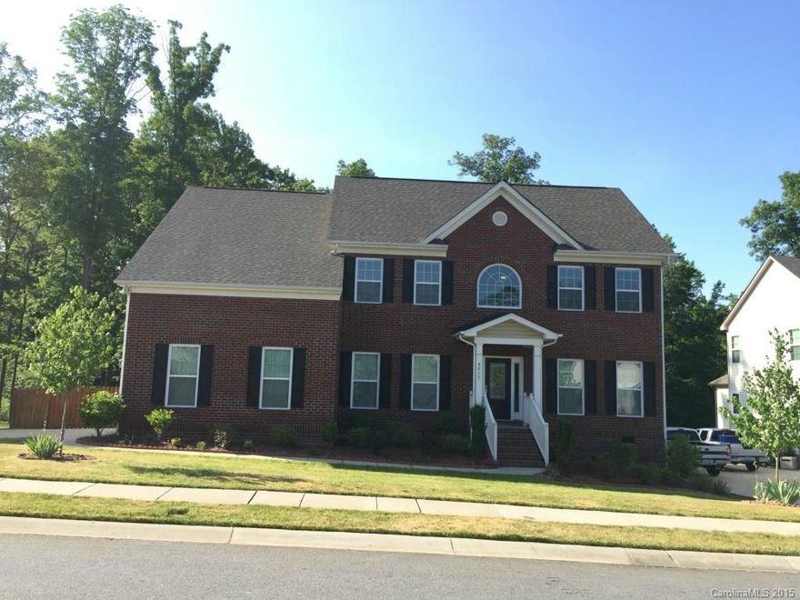 Amazing home in the breath-taking community of Amber Leigh. Featuring 6 bedrooms, 3 full bathrooms, two-story foyer, formal living, dining room, great room with gas log fireplace, gourmet style kitchen with granite countertops, stainless steel appliances and large island.  Guest bedroom and bathroom on main floor. 6th bedroom can be utilized as sitting room to the master suite or perfect for a nursery, or private office. Large deck off rear overlooking a massive backyard totaling .5 fenced acres