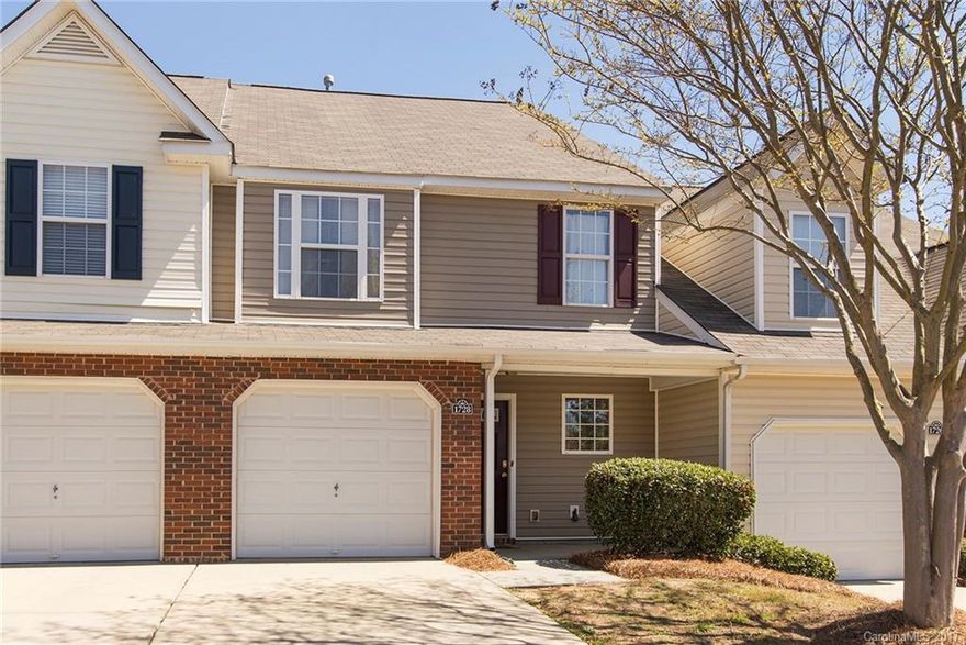 Like New Townhome with Open Floor Plan, Neutral Colors & Movie In Ready Condition ! Large Kitchen with Cherry Stained Raised Panel Cabinets, Recessed Lights, Large Breakfast Bar with room for Barstools & Built in Pantry opens to Great with Newer Carpet & Gas Log Fireplace with Slate Surround ! Two Large Bedrooms upstairs with Linen Closets in each Bathroom. One Car Garage plus Two Assigned Parking Spaces ! Walk to Community Pool & Neighborhood Amenities !