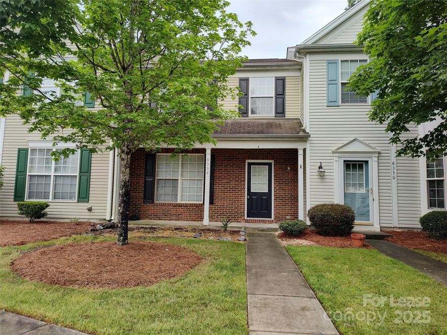 This cozy 3-bedroom, 2.5-bath Townhome features; neutral colors throughout, laminate wood flooring, living area has a gas fireplace, back storage off the back patio. The kitchen has peek-a-boo window that leads to the dining area. The primary bedroom features a vaulted ceiling and an ensuite bathroom with dual-sink vanity! Easy access to Hwy. 51 and I-485 Close to dining and shopping. The community has a pool and clubhouse. Pets up to 25lbs. will be considered, no aggressive breeds, and are conditional with a non-refundable pet fee. Pet fees will be determined via the outcome of the pet screening process. No aggressive breeds. The security deposit will be determined via the outcome of the background screening. There is a $40.95 monthly resident benefits package.