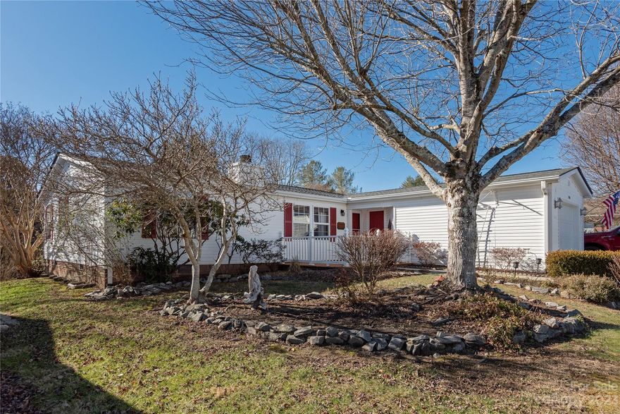 Welcome to Riverwind! A fantastic 55+ community in the wonderful Etowah community. This home offers a desirable split bedroom floorpan, a heated sunroom (not counted in overall HLA), and a garage. Home was purchased by this seller in 2023 and is being sold due to health reasons. During ownership the seller has replaced the roof, converted the range to natural gas and replaced with a new stainless steel gas range with a built in convection oven and air fryer, replaced the refrigerator (new and old refrigerator, now in utility room, convey), new gas logs with remote and had a utility sink put in utility room. The sun room and deck offer great outdoor living options and room to breathe! This is a great home in a great community! Schedule your showing today!