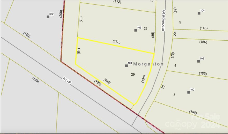Building Lot in desirable neighborhood near downtown Morganton, I-40 and Lake James!  Perfect for residential custom built home!