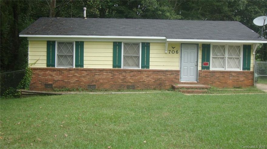 Nice updated home. 3 bedrooms 1 bath. Revenue producing property. Tenant in place at $800.00 per month through July2017. Home sold as is...