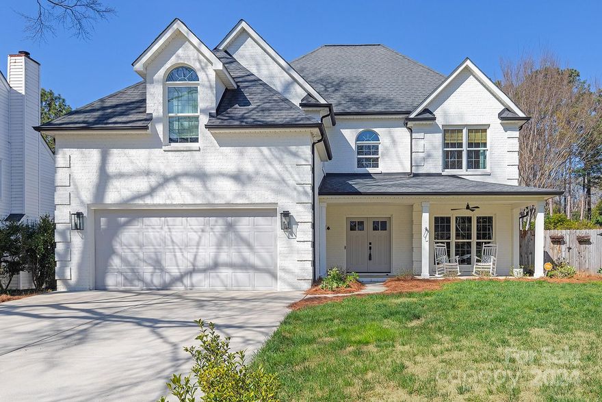 Welcome to this remarkable home situated on a quiet & inviting street. Beautiful hardwood floors grace the main level. Open concept kitchen & family room are perfect for entertaining boasting beautiful granite countertops, modern white cabinets & commercial 36" gas range. Bar seating & breakfast nook plus formal dining room provide versatile dining options for any occasion. A private home office w custom cabinetry complete the main floor. Retreat to the primary suite w deluxe bath, large walk-in closet, PLUS an additional flex space which is a perfect place for your home gym, secondary office space, nursery or even transform it into the closet of your dreams. Three ample sized bedrooms share hall bath w dual vanities. Step outside to discover the extraordinary covered living & dining spaces on the rear porch, complete w a cozy wood-burning fireplace. Plenty of yard space for kids & pets. Conveniently located in top rated school district & just minutes from shopping, restaurants & more.