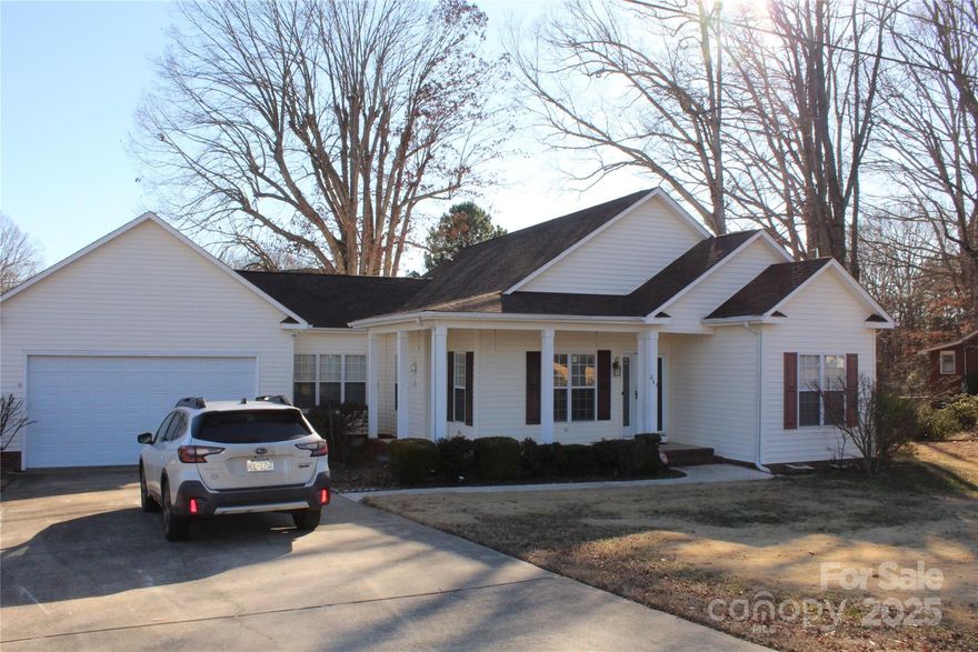 Seller related to agent.    Convenient to Kannapolis research center and ball stadium.  This home is listed at appraised value.  Nice front porch and sunroom on back of house.  Close to Irish Creek.  Will make someone a nice property.  Outbuilding may possibly be encroching, this is an estate and executor is not sure.