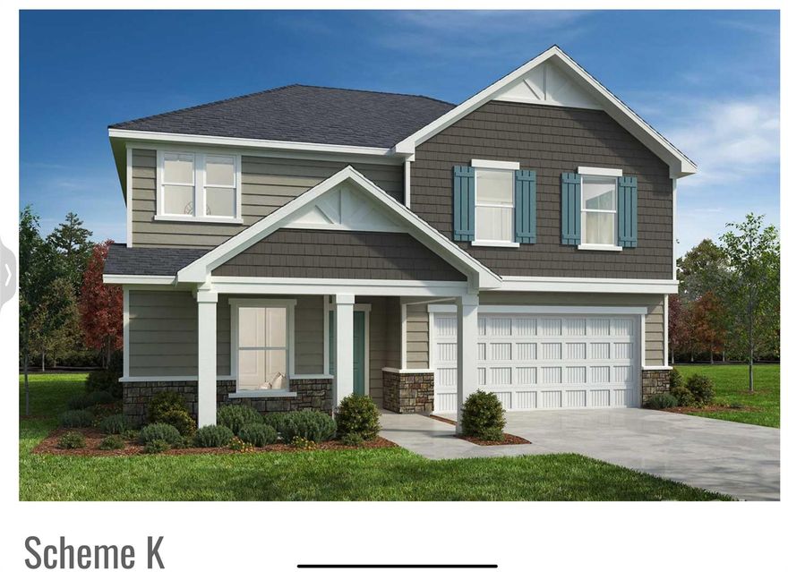 A brand new community, featuring top-notch amenities including a beautiful pool, cabana, playground & scenic walking trails. Introducing our spacious 3B 2.5Bathroom home designed for both elegance & charm.  Here are some of the highlights:  All of our homes are built with Energy Star Certified in mind.  Covered rear porch, a perfect for relaxing outdoors. Flexible huge Living room that can be adapted to your lifestyle.  Chef Kitchen - enjoy cooking in style with a lg island, & stainless steel KitchenAid appliances, including a energy efficient dishwasher, microwave, hood combo, Gas 5 burners, Storage drawer, Stylish 42” cabinets with crown moulding, a beautiful horizontal backsplash, Spacious interiors with 9ft ceilings on the main level, a cozy nook area, & a deluxe primary bedroom with walk-in closets, & an en-suite bathroom.  Technology ready. Huge Family room, a w-fi smart thermostat. A laundry room and a 2 car garage for added functionality.  Limited warranty on roofing shingles.