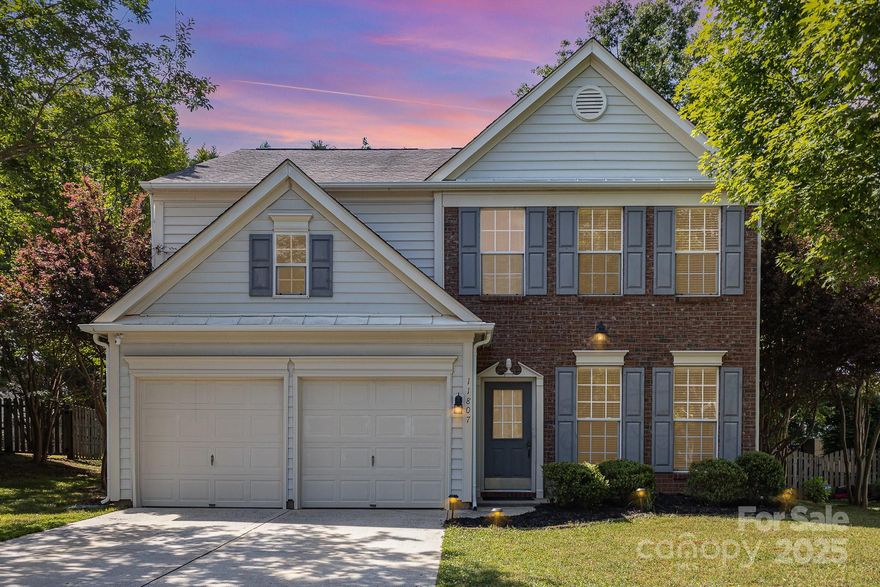 Stunning home nestled in the desirable Edinburgh community at the heart of Ballantyne! This exceptional residence offers the perfect blend of privacy, affordability, convenience, and top-rated schools.
Step inside to the inviting living room, featuring a cozy gas-log fireplace and abundant windows that flood the space with natural light. Elegant wood laminate flooring flows seamlessly through the entry, living room, and dining room.
Primary bedroom has a large bath with separate tub & shower, custom tile flooring, deep walk-in closet. Kitchen include tile flooring & back splash, stainless appliances including dishwasher, microwave, refrigerator & smooth top oven. Enjoy the benefits of low HOA fees.  Recent upgrades include a brand-new HVAC system (2024), ensuring comfort and efficiency. Pre-wired electric vehicle (EV) charger installed. The seller is offering the option to purchase a Tesla charger. Make this beautiful home yours today and experience the best of Ballantyne living!