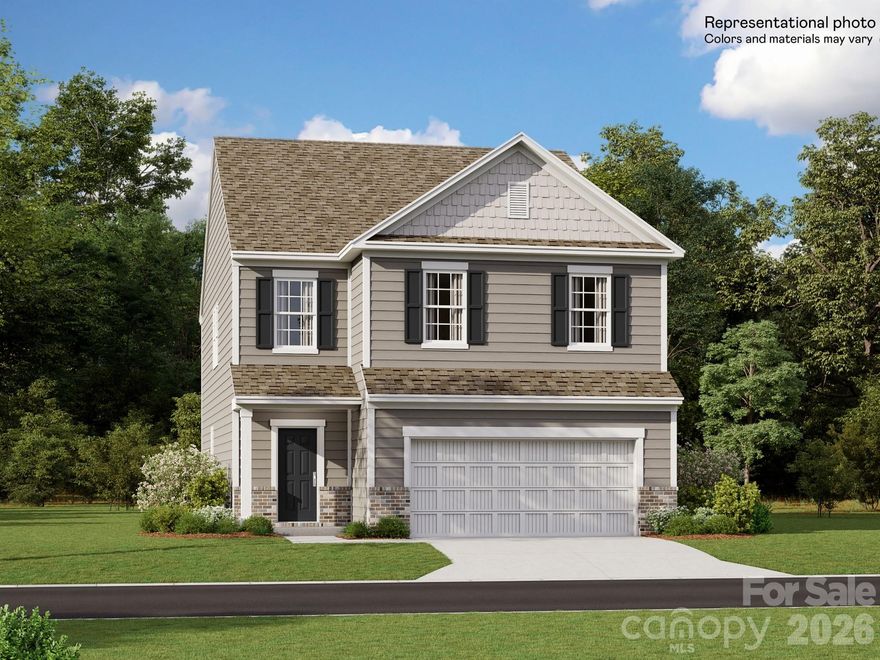 The Westbury is a new two-story home that delivers modern comfort with ample room to grow and entertain. Upon entry is a double-height foyer that flows to a spacious open-concept design situated among the family room, modern kitchen and breakfast room, perfect for seamless everyday living. An intimate rear patio offers serene outdoor moments. The second level is occupied by a large loft for additional shared living space and all four bedrooms, including the private owner’s suite with a full-sized bathroom. A two-car garage completes the home. Plus, our signature Everything's Included program means you will get quartz or granite kitchen countertops, subway tile backsplash, ceramic tile, and luxury vinyl plank flooring at no extra cost! Nestled in the foothills of Maiden and bordering Denver NC, Shannon Woods is a masterplan community with two collections of homes. Onsite amenities include swimming pool, fitness center & playground.