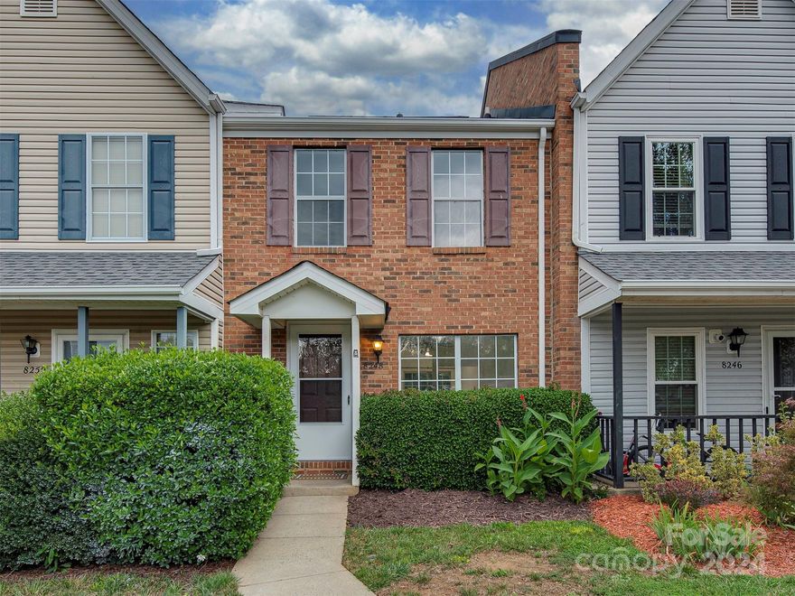 GREAT Location and Investment opportunity!. An affordable Townhouse in highly desirable South Charlotte/Ballantyne area with top ranked schools. Settle into this 2 bedroom, 1.5 bath TH with a very functional floor plan. It has new carpeting, full bathroom/half bath update, new stainless steal appliances, all new light fixtures 2024, plus, new shaker kitchen cabinets, counter top, sink, dishwasher and main tile flooring installed 2020. Hot water heater, 2022. Enjoy the cozy patio with tree lined private backyard. HOA includes exterior maintenance, landscaping, water, sewer. Also, opportunity to join Raintree Country Club, $35k initiation fee waived (extra monthly fee applies) for property owners! CC Amenities: 2 Golf Courses, Putting Green, Club House, Pool, Fitness Center, Play ground, and Tennis Courts! Conveniently located to nearby shopping centers, Stonecrest, Blakeney, Rea Farms, Promenade, Ballantyne Village, Arboretum, easy access to I 485.
Property sold "AS IS".