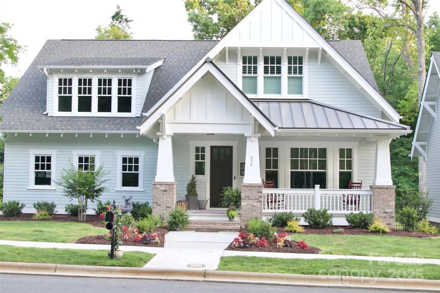 Coastal charm meets resort-style living in Davidson Hall! Built in 2017, this beautifully designed home showcases shiplap accents, airy coastal finishes, and a cozy fireplace, creating a warm yet sophisticated ambiance. Spacious, thoughtfully crafted living areas flow effortlessly to a backyard oasis, where a sparkling pool with a travertine tile surround and lush turf yard set the stage for ultimate relaxation and entertaining. The main-level primary suite boasts an oversized walk-in closet and a spa-like bath, while the upper level features two generous secondary bedrooms with private baths and custom walk-in closets. A spacious bonus room, half bath, and walk-in attic storage complete this exceptional home.