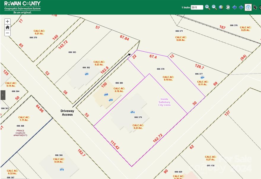 Welcome to a fantastic opportunity to own a .19 acre lot in Historic Salisbury.  No HOA.  Don’t miss the opportunity to own this parcel of land and explore the historical charm Salisbury has to offer.  The driveway access is located between parcel # 006382 and 006380.  The lot can sold with the adjacent property currently listed in the MLS.  Please see MLS # 4130519.  The property is conveniently located near major highway & shopping. Lot is being sold in as-is condition.  Please see additional information in the attachments from city of Salisbury regarding the building square footage.  Previous square footage is to be used as "frame of reference" per the city.  Multifamily construction is not permitted by zoning. Please visit the following website for additional information regarding the Historic Design Standards. https://salisburync.gov/Government/City-Council/Boards-and-Commissions/Historic-Preservation-Commission