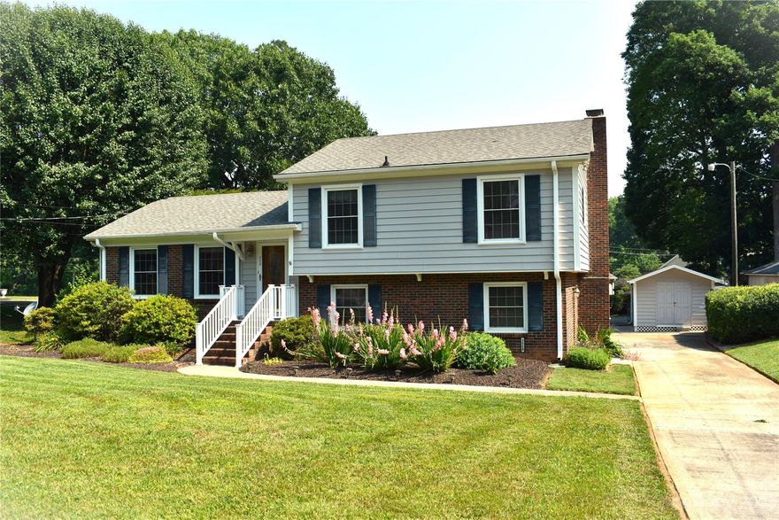 3 bed 2.5 bath well maintained tri-level located in sought after Gardner Woods! The exterior features a well manicured lawn, storage shed, heated greenhouse, rubber mulch landscaping, low maintenance brick/vinyl, tankless water heater and concrete patio with privacy wall! The interior main level does not disappoint with refinished hard wood floors, spacious living room, formal dining room, and nice size kitchen with plenty of cabinet space. The upper level is where you will find the primary owners suite with private full bath, two secondary bedrooms and a common full bath. The lower level features include a den with fireplace, half bath and bonus area/flex space. This home is a must see, it has been meticulously maintained and it shows.