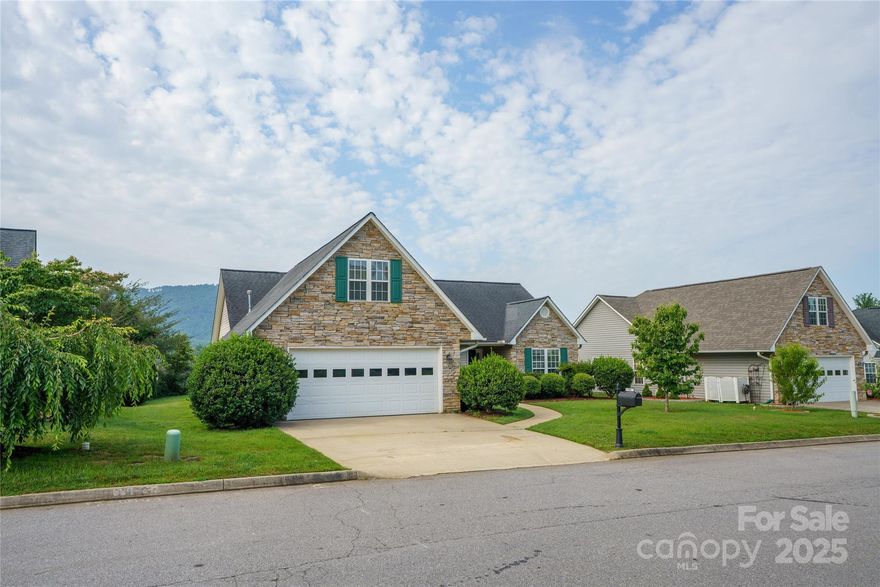 Soak in the gorgeous mountain views from this charming home in The Cottages at Livingston Farms, just a quick drive to shopping, restaurants, and all the essentials. Inside, the home has seen several thoughtful updates—including fresh paint, removal of wallpaper and popcorn ceilings, and the addition of a Nest Learning Thermostat for modern comfort. The finished room over the garage offers a great flex space—ideal for a home office, art studio, or guest overflow. The level yard space is dotted with blooming butterfly bushes and a screened-in back porch that’s perfect for enjoying quiet mornings or peaceful evenings. And with lawn care included in the HOA, you can spend more time enjoying the stunning view—this is mountain living made effortless.