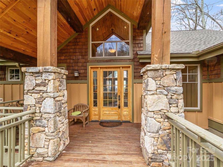 This custom home has incredible northwestern long range mountain views and sits on a very quiet part of the mountain. All living space is on the main floor, and the guest quarters and a second view deck is on the basement level with a second living room separating the ensuite bedrooms. There is an inspection on file for this home, and seller is doing some repairs this month. Hardwood floors throughout the main floor and engineered flooring in the basement. Furnishings are negotiable. Mountain Air is a gated community on the west side of Yancey County, just 35 minutes from Asheville. All owners have access to 6 parks and 7 miles of hiking trails. Mountain Air Country Club is a private club at the top of the mountain with its own airstrip, golf, tennis, pickle ball courts, nature center, kids' day camp, golf shop, golf learning center and 3 dining choices, including the mountain market. The average daily temperature is 75° in the summer.