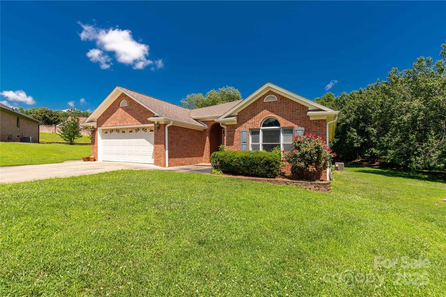 Charming all-brick home on a cul-de-sac lot .29 acre, Low county taxes. This home offers 3 beds, 2 full baths, a Living room with a fireplace, a dining room, a kitchen with granite and white cabinets, and a breakfast area. 2-car garage with ample space for storage. Hardwood floors are throughout all living areas except bedrooms. Rear deck for outdoor living.