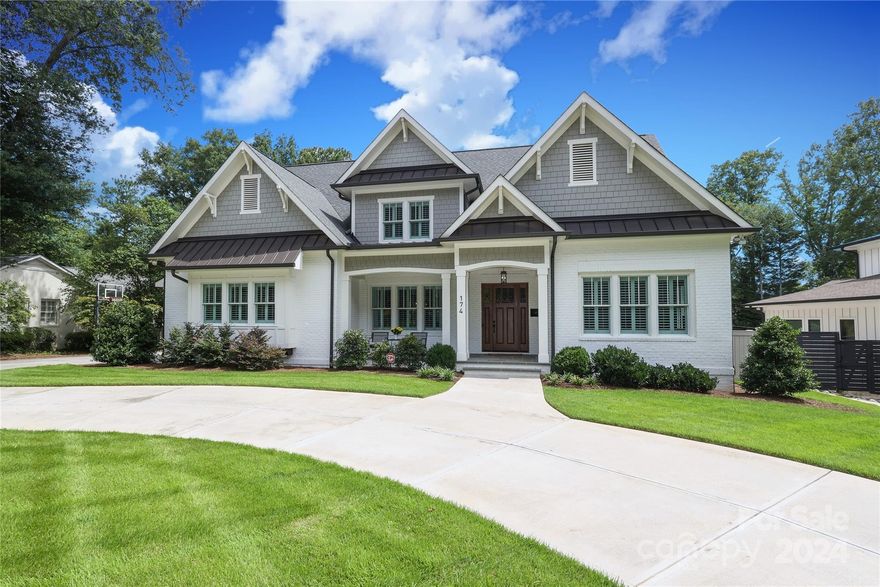 Custom designed with four-sided architecture, this stately Cotswold home has been pristinely maintained and rests on a gorgeous .45 acre lot. Main floor includes office, primary bedroom w/spa-like bathroom and 2 custom closets and stackable w/d.  Entertainers kitchen with huge pantry/scullery, second refrigerator and abundant storage. Morning room/breakfast room/playroom, off the kitchen, offers great flex space. Generously sized family room with coffered ceiling and fireplace. Upstairs 4 nicely sized bedrooms and 3 baths along with a loft/bonus area. Two walk-in attic spaces. Drop zone, attached side-load, 2 car garage. Circular driveway and gorgeous outdoor living areas including a covered porch w/ space for dining and seating around an outdoor fireplace as well as patio with built-in gas grill and fire pit.  See attached plan for pool. Located between Southpark and Uptown and convenient to hospitals, this home is move in ready for your buyers who want in-town living.