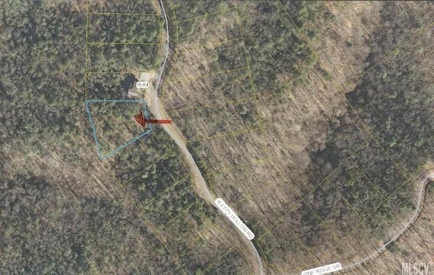Wooded, private lot in Pine Mountain Estate, which backs up to South Park State Park. Community water available.