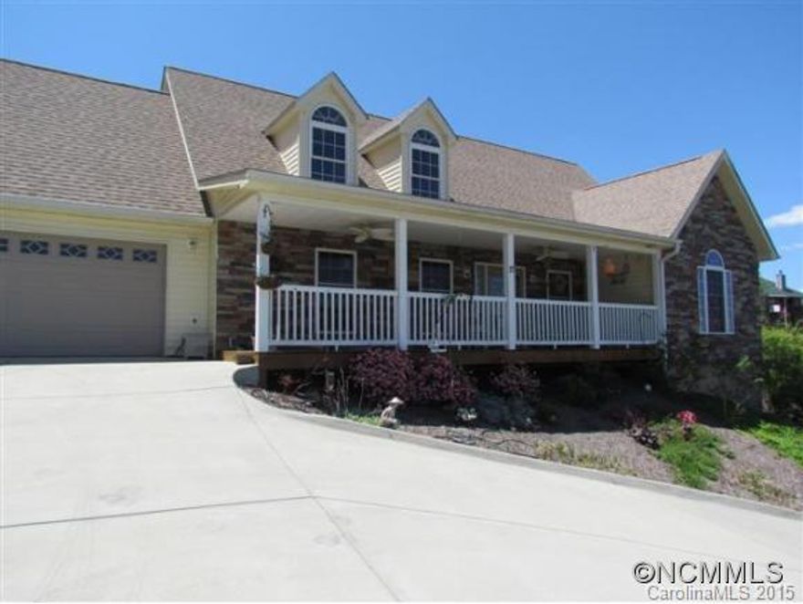 Priced below recent appraisal!! Great long range views from the covered front deck.This home has much to offer & great expansion possibilities. Great floorplan w/ granite countertops in kitchen & double sided FP viewed from the LR as well. Huge Master w/ on-suite bathroom. 2nd flr has potential of adding 930 sq ft when finished w/ studs & plumbing in place. Tankless water heater & 1548 sq ft in unfinished bsmt. Super deal for the handi-person.