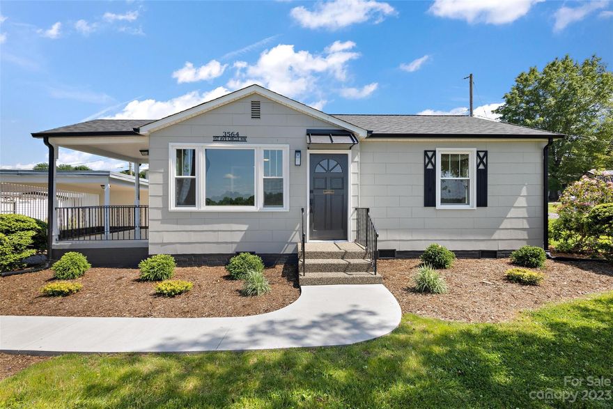 Renovated Charmer In NW Hickory- Min to NEW App State Campus, Hwy 321, The Riverwalk, and The Aviation Walk. 2BR/1BA with Hardwood Floors, Completely NEW Kitchen with Stainless Steel Appliance, Quartz Countertops, Custom Cabinetry, and Tile Backsplash. New Hot Water Heater, Plumbing, Electrical Meter, Roof, Gutters, and Windows- the list goes on! You will love the new welcoming sidewalk, covered side porch for relaxing on summer nights, the perfect view of Grandfather Mtn from your front picture window, and all the character this home has to give!!