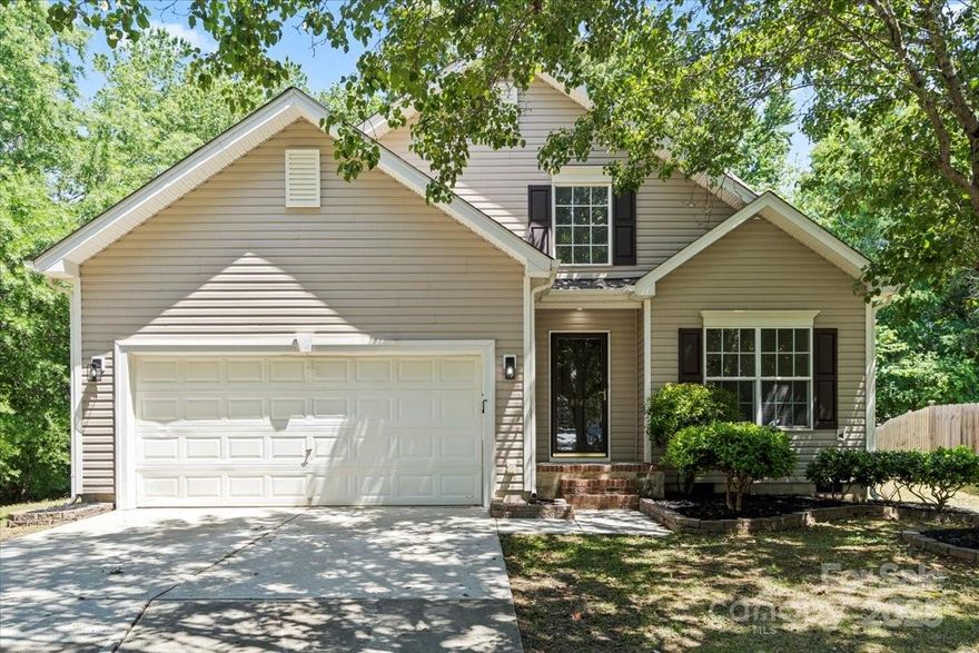 Welcome to 8347 Fox Swamp Rd! (3-2.5-2)Situated on a cul-de-sac this beautifully remodeled home is move in ready and designed to impress from the moment you walk in.  Spacious open concept layout with brand new flooring and updated fixtures. The kitchen boasts new stainless steel appliances, cabinetry and countertops with white and gold accents. The breakfast area overlooks the deck situated in a private wood like setting backyard. Cozy up with a book by the fireplace in the living area. Retreat to your luxurious primary suite featuring a walk in closet and completely updated en-suite bath with dual vanities, tiled walk in shower and a soaking freestanding tub. Upstairs there are 2 generously sized bedrooms with a shared updated bathroom. Tons of storage space throughout.
Located in the desirable Reedy Creek Plantation neighborhood, less than 10 minutes from I-485 and under 15 minutes from the University Area near UNCC. Conveniently located to a variety of shopping and dining options.