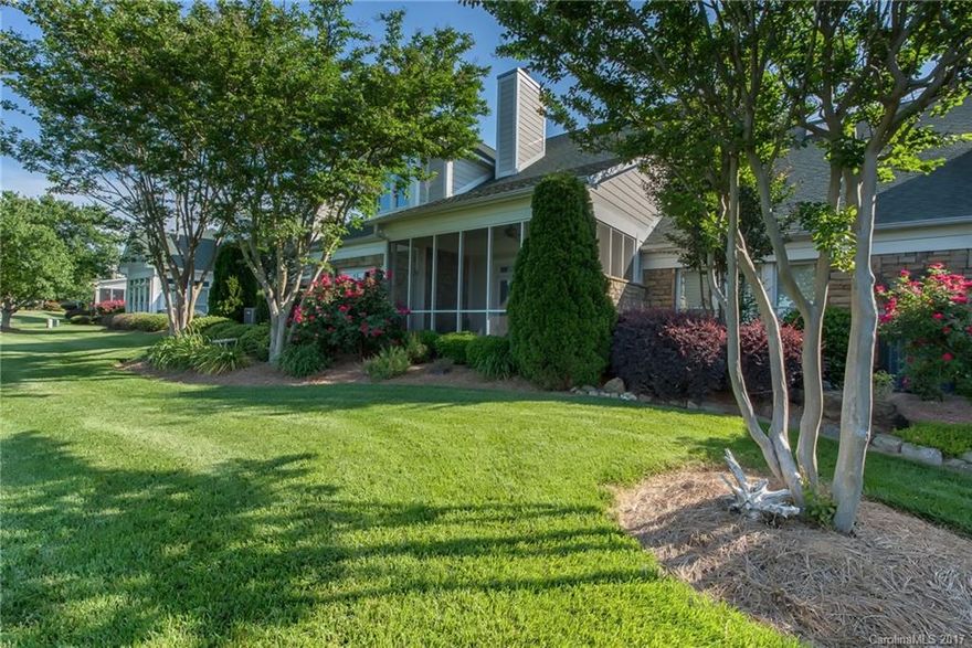 Elegance in every inch of executive home. All hardwoods, master on main w/custom closets, remote window shade, door to patio, sep tub & tiled shower. New Lenox HVAC, $12K elec upgrades, surround sound, New Water Heater, $16K in light fixtures (negot), $18K TV’s (negot). Screened rear porch views course. Spacious front porch for entertaining. 2 BR (1 w/ built ins) & 2 full BA’s up. New addition on 2nd floor ~ fam room with loft, Exercise area, cabinets & desktop, space for fridge & microwave.