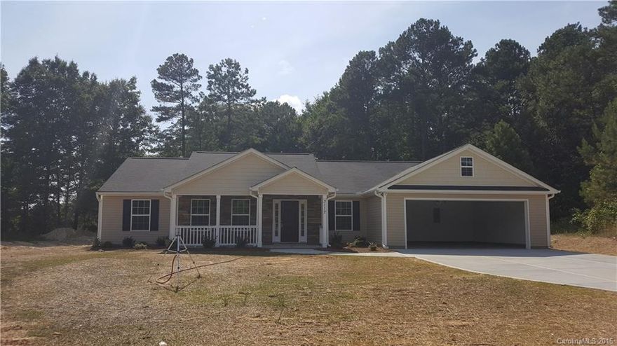 New construction home.  Split floor plan, large kitchen. Front porch and covered back porch.
