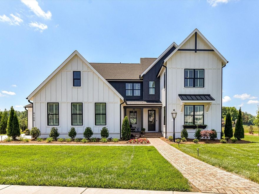 Classica Homes at Stephens Farm MODEL HOME! Generous 18 month Lease back opportunity! Discover the 3 CAR GARAGE Napa Modern Farm House plan with an open layout and luxury finishes. The main floor features a spacious Owner's Suite w/ box bay. The vaulted Great Room features stacking glass doors that open to an EXPANSIVE Covered Outdoor Living space (26'9" x 19'9")with outdoor fireplace. The large Kitchen overlooks the Outdoor Covered Living Area and includes a 48"gas range and walk-in Pantry w/scullery. The Owner's Bath offers a spa-like experience with designer tile, a large luxury spa shower, and a freestanding tub. Hardwoods adorn most of the downstairs. Upstairs, you'll find a enlarged Bonus Room, three more bedrooms, a second-floor laundry, three full baths, a tech space, and large walk-in storage area. 2nd OWNERS SUITE UPSTAIRS!