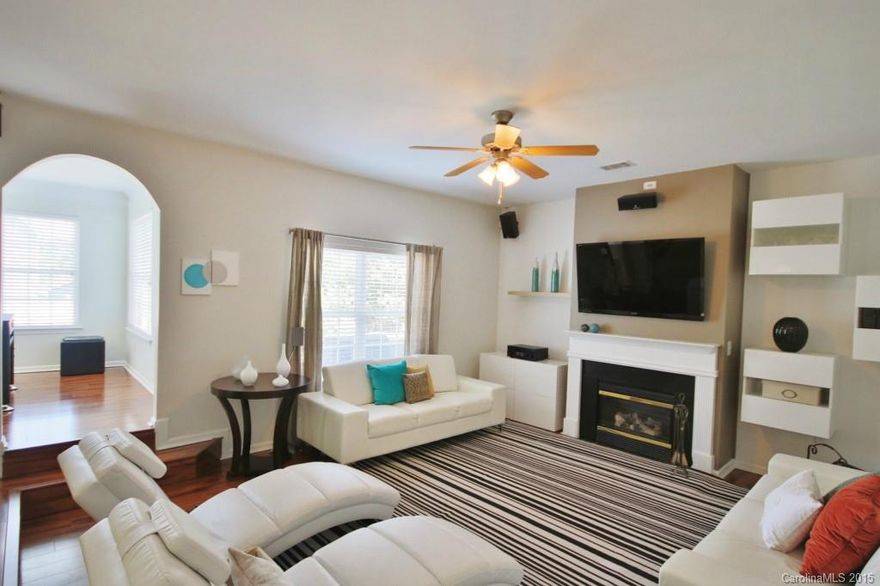 Amazing 4 bedroom/2.5 bath home, open floor plan with Sunken Great room with fire place, Den off kitchen with fire place, Eat in bkfst area, kitchen open to all of main level living and sun room/rec room.Community has pool and recreation area.Upper level has beautiful Master Suite with adjoining sitting room, master bath is like a spa, with garden tub, walk in shower and walk in closet.3 Secondary rooms are all large with ample closet space, laundry on 2nd level with bedrooms.Great Floor Plan.