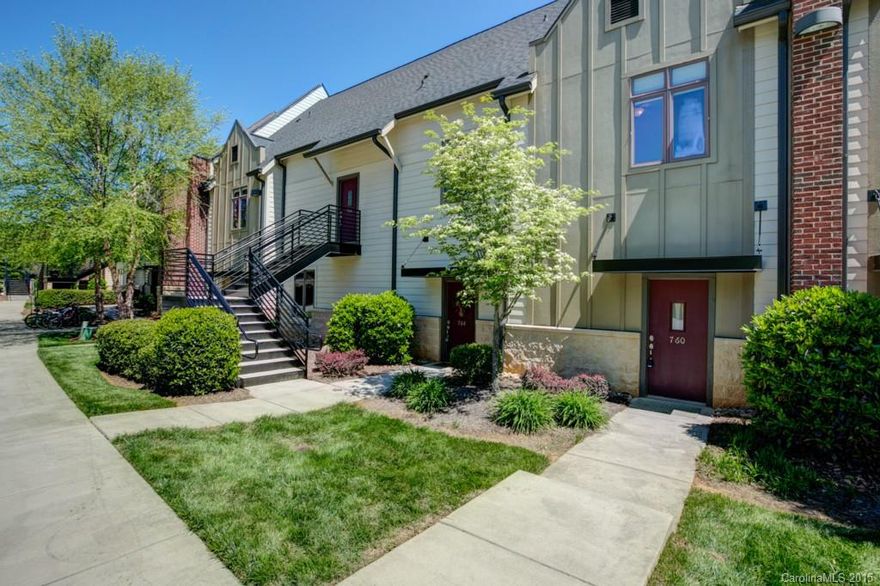 Downtown Davidson living at its finest in a perfectly-situated contemporary townhome. Walk to Davidson College, popular restaurants, artisan shops, and community events from this modern turn-key home. The unit includes granite countertops, terrace off of the main living area, large pantry, and two full bathrooms upstairs.  Refrigerator, washer/dryer convey with the unit.