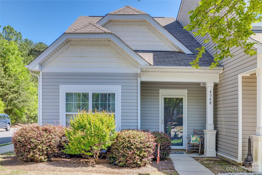 Welcome Home to this super cute end unit townhome! The main level features an open floorplan with the kitchen area looking out into the living room.  The kitchen displays an island with granite countertops and stainless steel appliances. The home has a split floorplan that consist of a large bedroom with a walk in closet on the main floor that has a connecting door to the bedroom and another door for guest to enter from the outside.  As you make your way upstairs, you'll find the the laundry area and loft prior to entering the primary bedroom.  The large primary bedrooms features a walk in closet and bathroom with a dual vanity, a seperate shower and a garden tub.  The carpet was replaced in 2020 and the laminate floors and microwave were installed in 2022. Seller needs 45-60 day closing!   Come see what all this home has to offer! Located in award winning school zones and more!