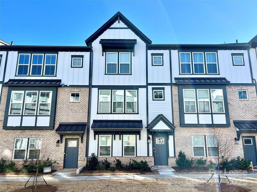 Stunning townhome in the new Parkside Commons neighborhood in the heart of Davidson, NC. This unit comes furnished with all utilities included except internet. Sought after 4 bedrooms and 3.5 baths with gourmet kitchen, walk in pantry, gas cooktop, extended kitchen island, tall windows with an abundance of natural light. Upgraded bathrooms and extended shower in primary bathroom. Walk to main shopping area in Davidson to include a grocery store, restaurants, shops, local parks, and the Davidson summer concert series.