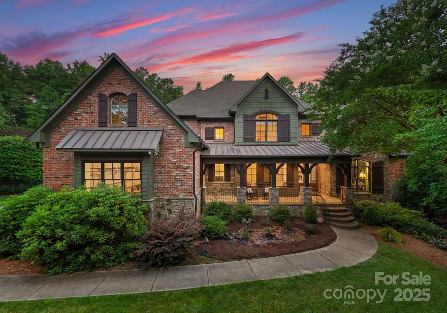 Luxury meets tranquility in this stunning two-story basement home, nestled on 1.77 private acres in a premier gated Weddington community. Enjoy peaceful views of a private pond and over 2 acres of adjacent woods, offering ultimate privacy and natural beauty .The spacious main-level primary suite features oversized walk-in closets & easy access to the laundry room, while the main-floor guest suite is ADA-compliant. The gourmet kitchen with large island flows into a bright breakfast area and elegant great room with fireplace—perfect for entertaining. Upstairs offers en-suite bedrooms, a media room, and a flexible bonus room that can serve as a fifth bedroom. The expansive walk-out basement is ready to be customized and already plumbed for a bathroom.
Outdoor living shines with a newly refinished screened-in porch and deck overlooking the serene backyard. Located in a top-rated school district, this home offers luxury, space, and location in one remarkable package. Award winning schools.