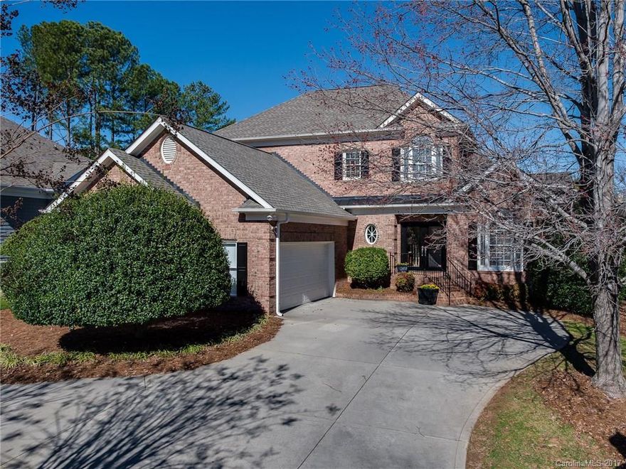 A daring mix of eclectic style is the theme of this perfectly sized golf course gem w/circular drive in The Peninsula on Lake Norman. List of recent improvements include new brushed nickel hardware throughout; light quartz counters, new double ovens, new dishwasher & sink in the kitchen; new shower door in MBA, new powder room fixtures/mirror; new granite in laundry room, new screened porch, new updated lighting, new roof 2015, Fresh paint- Sherwin Wms Agreeable Gray, Silver Strand & Sea Salt.