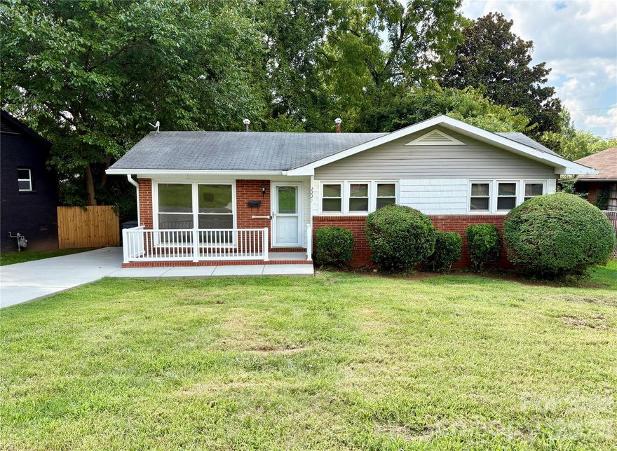 Welcome to University Park, a vibrant neighborhood just minutes from Uptown Charlotte. Situated on a private, fenced 0.21-acre lot, this beautifully updated home offers exceptional potential to expand or create your own backyard oasis.

Inside, you’ll find new luxury vinyl plank (LVP) flooring, an updated full bathroom, and a newer HVAC system (2019). The spacious kitchen is designed for both style and function, featuring stainless steel appliances, granite countertops, ceramic tile flooring and backsplash, and a mounted range hood.

Abundant natural light fills the living room through a large picture window, while the inviting front porch adds classic Southern charm. PLEASE NOTE: The primary bedroom includes a very small & compact half bath, fully equipped with a sink and toilet - perfect for an extra bit of convenience, but very small.

An extended driveway offers ample parking. Enjoy unbeatable access to Uptown Charlotte, with close proximity to Bank of America Stadium, Truist Field, Spectrum Center, Camp North End, and major highways.

Whether commuting or enjoying the city’s dining and entertainment, this move-in-ready home delivers comfort, convenience, and future potential in one of Charlotte’s fastest-growing areas. Don’t miss this opportunity! For a more interactive look at the property & additional photos, please share the unbranded virtual tour with your clients: https://mediagroup121.hd.pics/2221-Ludlow-Dr/idx