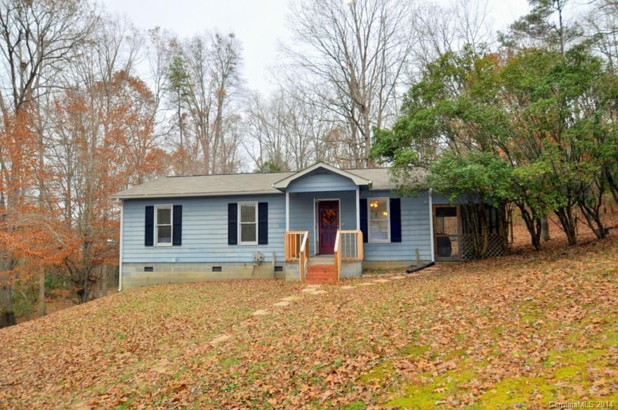 Country feel&total privacy on 1.5 acres minutes from BALLANTYNE!Lovely 3 bedroom ranch nestled on a private wooded fenced lot.Well maintained inside and out,move in ready!New roof&gutters 2013,new HVAC & all new duct work 2012.New light fixtures,outlets,plumbing fixtures, counters & flooring in kitchen/bath! New carpet and paint!Low utilities and new vapor barrier installed in crawlspace.Wired workshop&additional shed.Screened porch with total privacy!Low taxes eligible for 100% financing(USDA)!