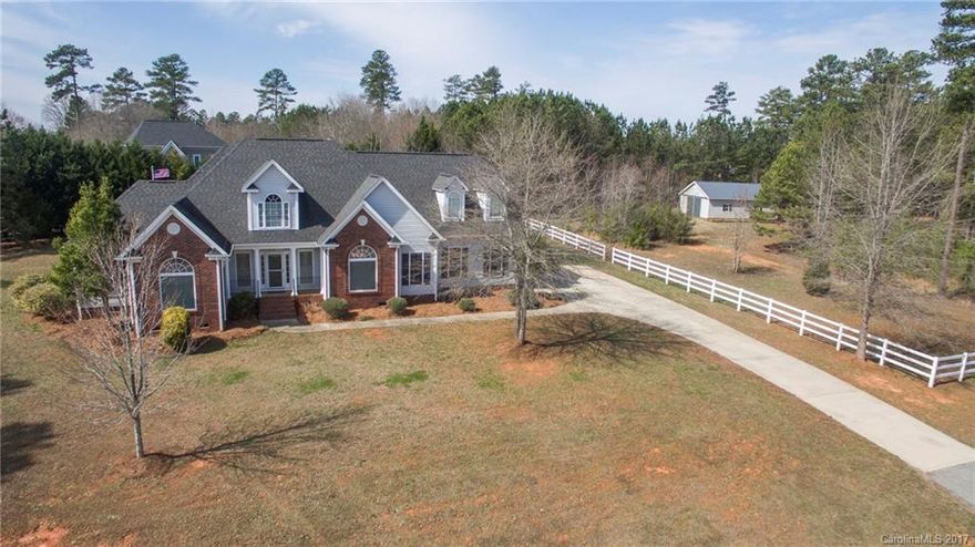 Welcome to Derby Downs, York's premier Equestrian community with miles of riding trails Minutes from Historic downtown York, the Charleston of the upstate, and only 40 minutes from Charlotte. This is quintessential southern living, from the rocking chair front porch to the oversized screened in back porch overlooking your 2 acre estate complete with a one stall barn/workshop combo and fenced paddock. You'll love the open plan with high ceilings, large kitchen and gracious owner's retreat.